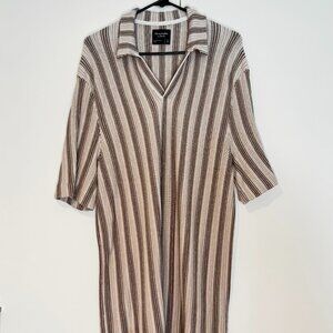 Abercrombie & Fitch SS Knit - LT - Beige stripe